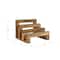 Hello Honey® 6" Natural 3 Section Mango Wood Cutting Board Stand
